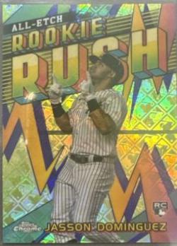 2024 Topps Chrome Logofractor All-Etch Rookie Rush Jasson Dominguez #CERL-4 card
