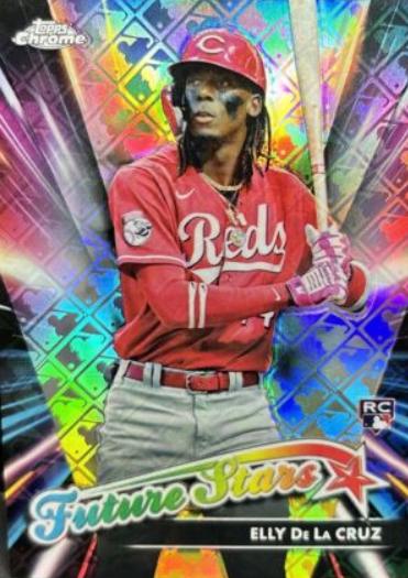 2024 Topps Chrome Logofractor Future Stars Elly De La Cruz #FSLE-1 card