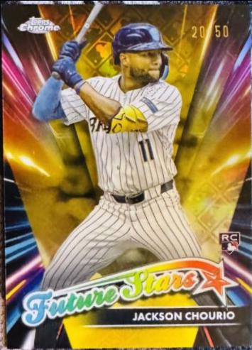 2024 Topps Chrome Logofractor Future Stars Jackson Chourio #FSLE-11 card