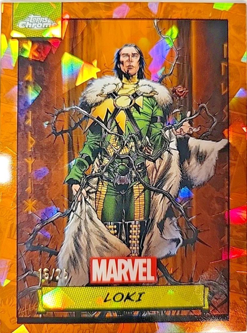 2024 Topps Chrome Loki [Orange Sapphire] #65 card