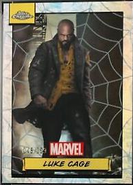 2024 Topps Chrome Luke Cage [Spider Web Refractor] #12 card