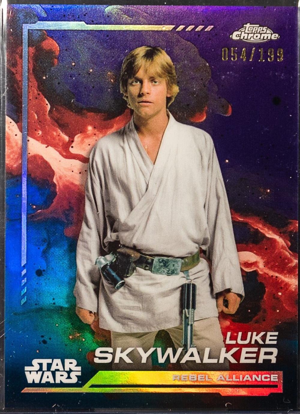 2024 Topps Chrome Luke Skywalker [Aqua Refractor] #104 card