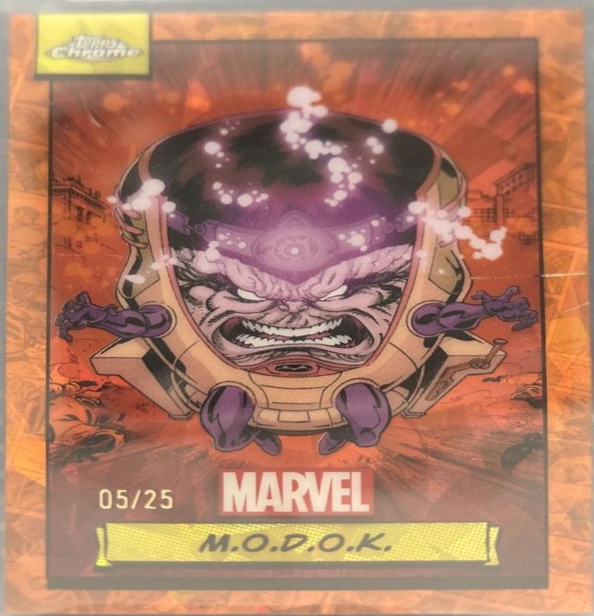 2024 Topps Chrome M.o.d.o.k. [Orange Sapphire] #60 card