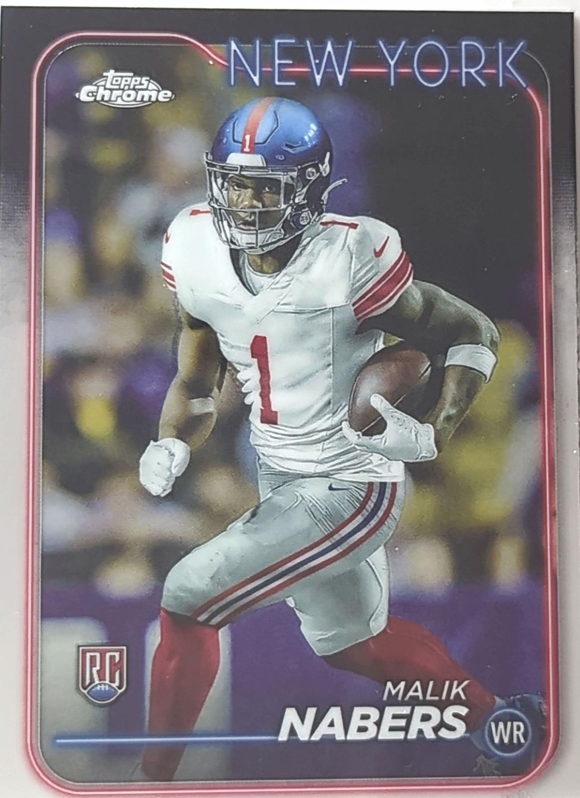 2024 Topps Chrome Malik Nabers #205 card