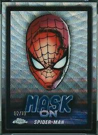 2024 Topps Chrome Mask Off Peter Parker [Black Wave] #MO-1 card