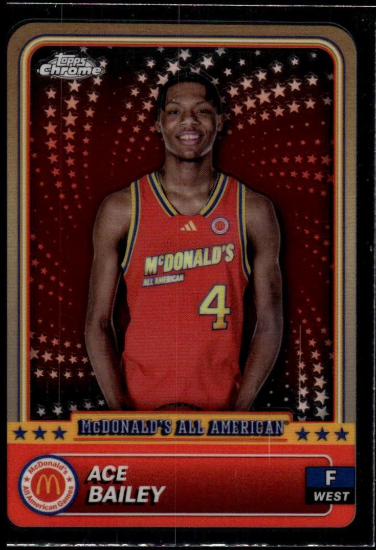 2024 Topps Chrome McDonald’s All American Ace Bailey #84 card