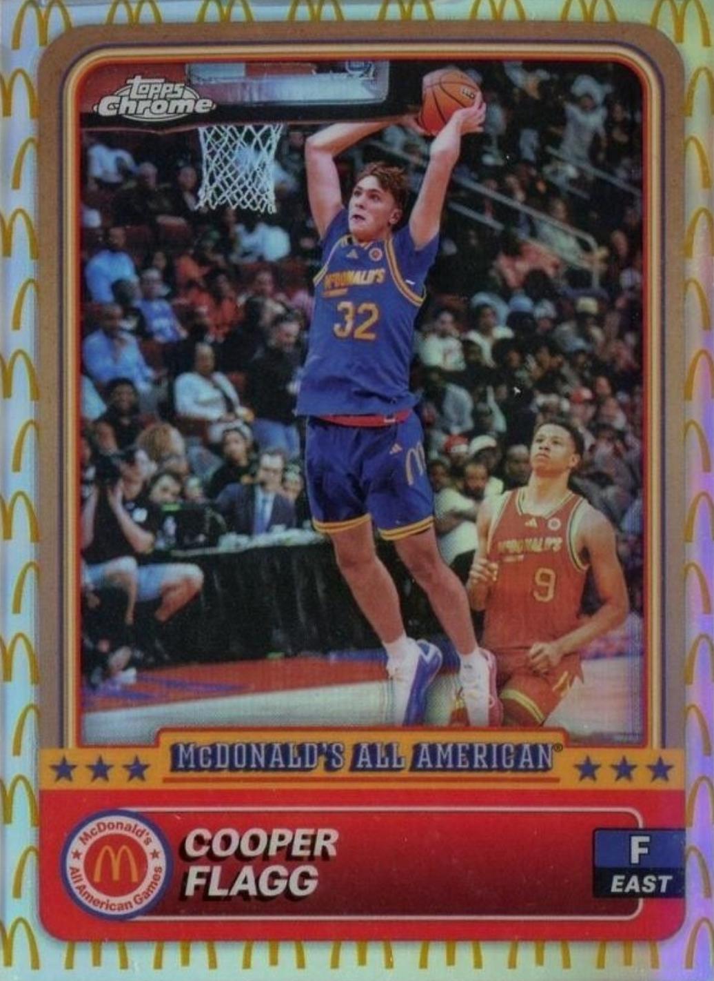 2024 Topps Chrome McDonald’s All American Cooper Flagg [McDonald's Logo Refractor] #28 card