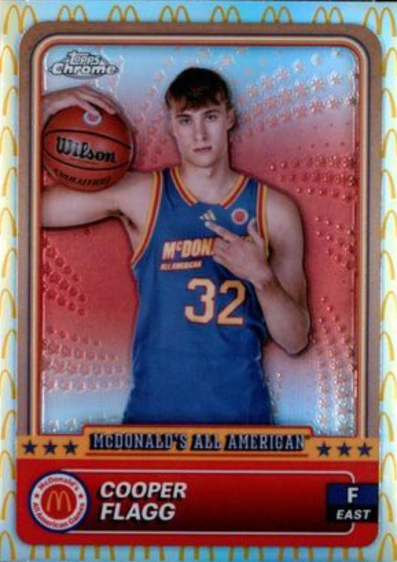 2024 Topps Chrome McDonald’s All American Cooper Flagg [McDonald's Logo Refractor] #78 card