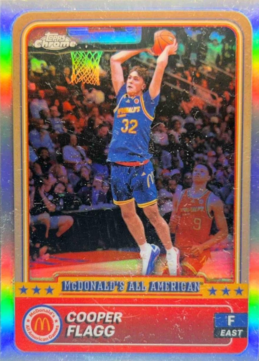 2024 Topps Chrome McDonald’s All American Cooper Flagg [Refractor] #28 card