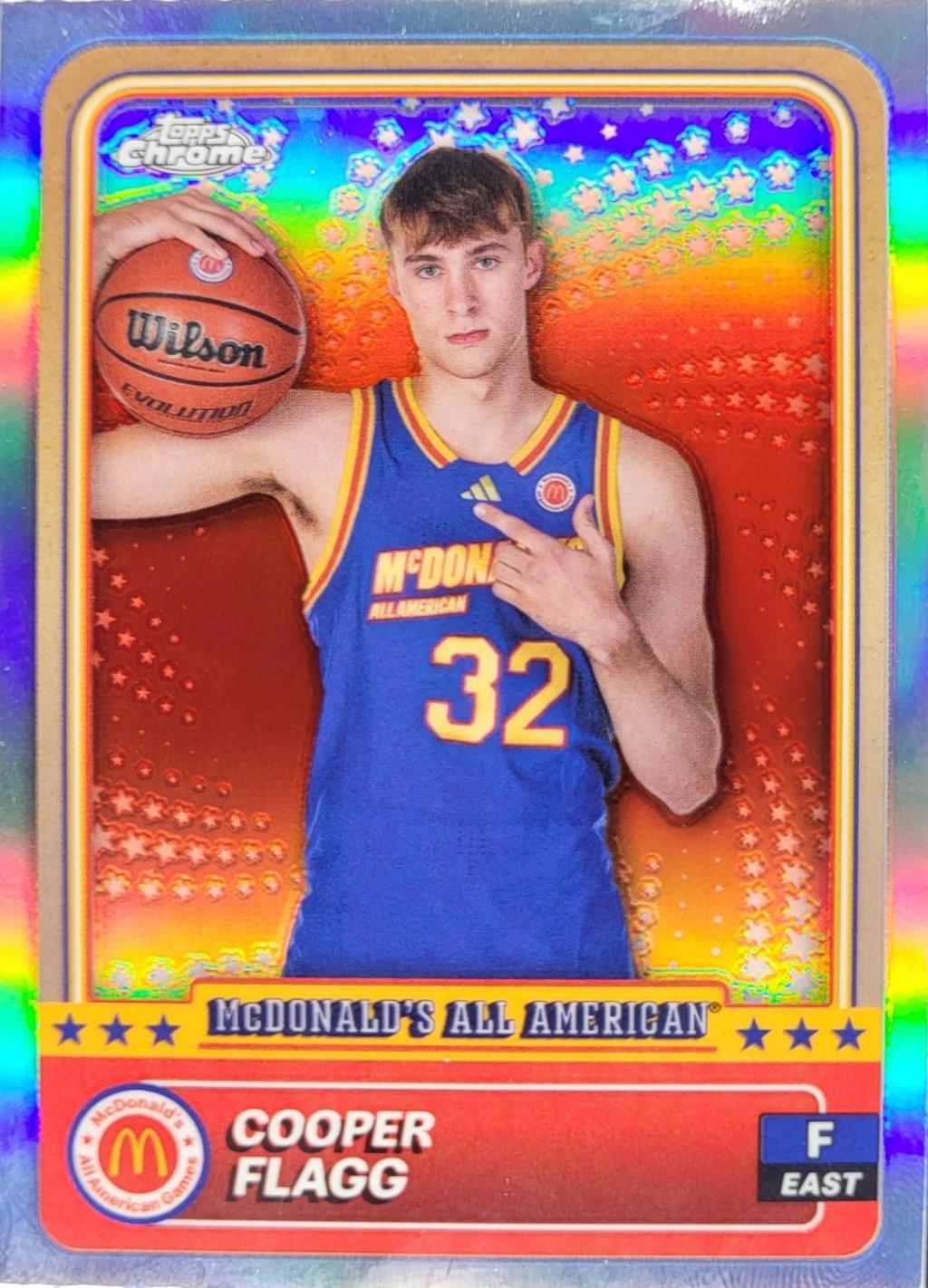 2024 Topps Chrome McDonald’s All American Cooper Flagg [Refractor] #78 card