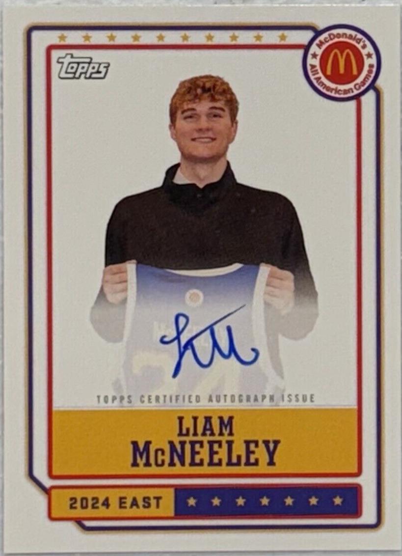 2024 Topps Chrome McDonald’s All American Event Autograph Liam McNeeley #EA-LM card