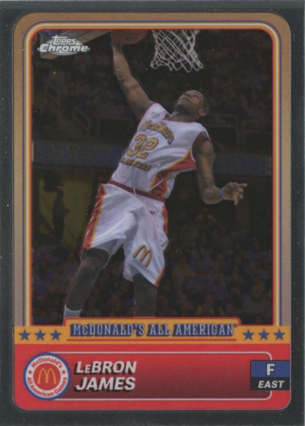2024 Topps Chrome McDonald’s All American LeBron James #50 card