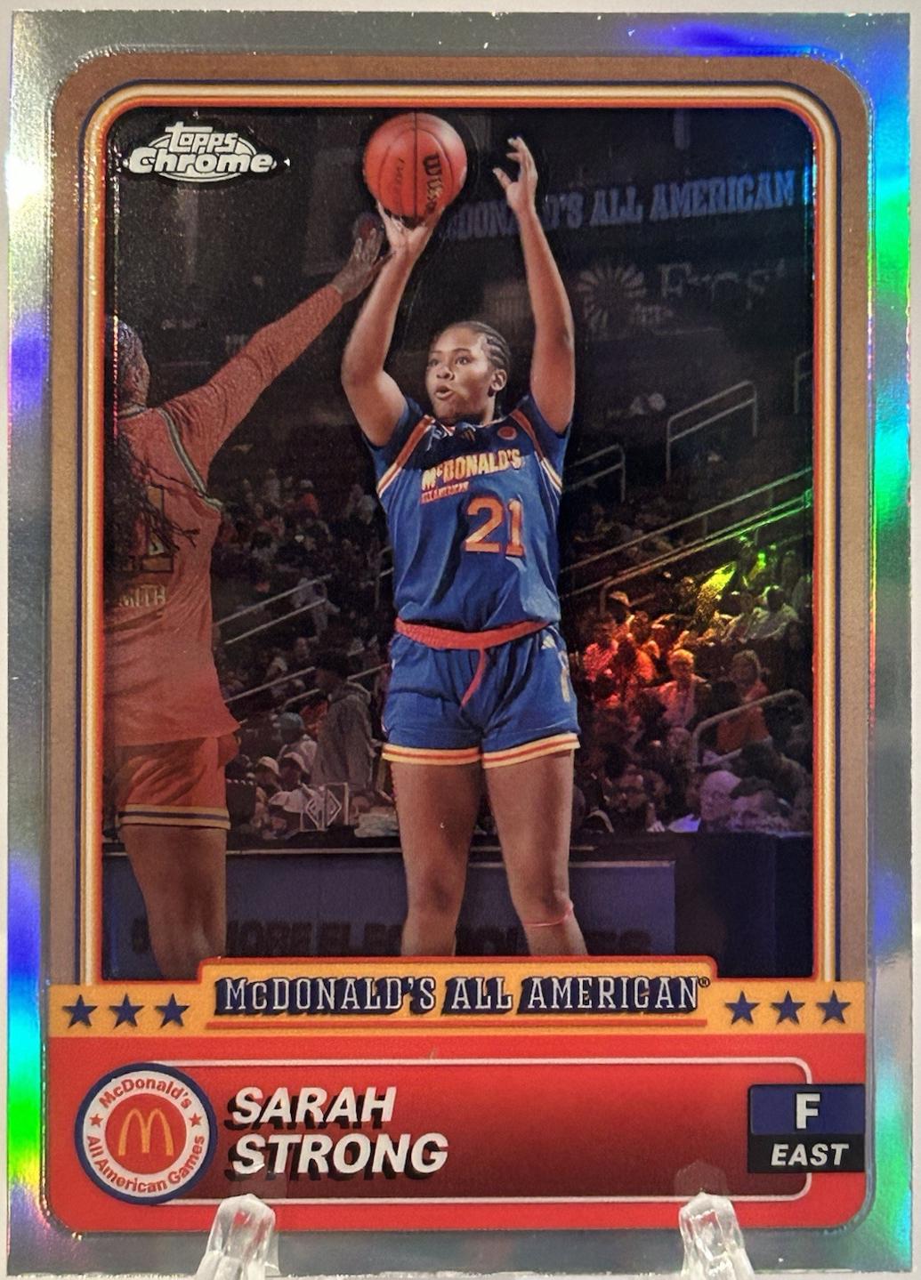 2024 Topps Chrome McDonald’s All American Sarah Strong [Refractor] #10 card