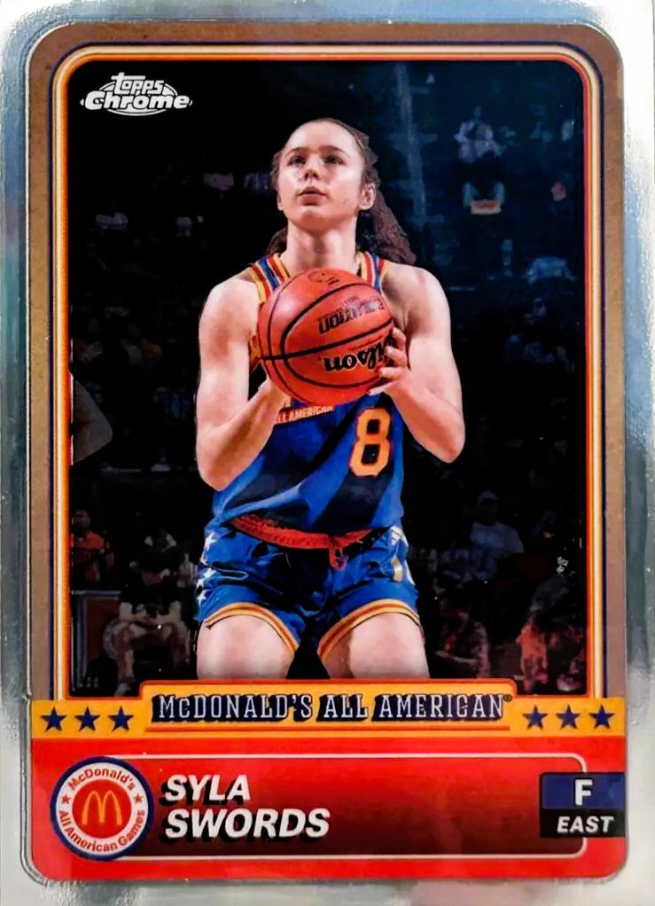 2024 Topps Chrome McDonald’s All American Syla Swords #11 card