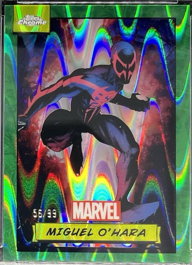 2024 Topps Chrome Miguel O'hara [Green Gamma Ray Wave] #14 card