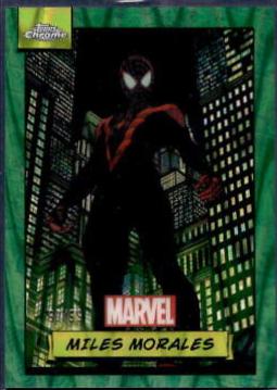 2024 Topps Chrome Miles Morales [Green Gamma Ray Wave] #81 card