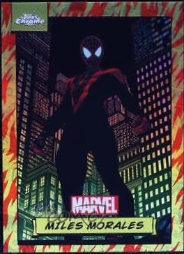 2024 Topps Chrome Miles Morales [Human Torch Refractor] #81 card