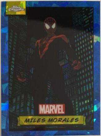 2024 Topps Chrome Miles Morales [Sapphire] #81 card