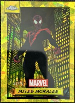 2024 Topps Chrome Miles Morales [Yellow Sapphire] #81 card