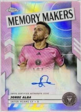 2024 Topps Chrome MLS Memory Makers Autograph Jordi Alba #MMA-JA card