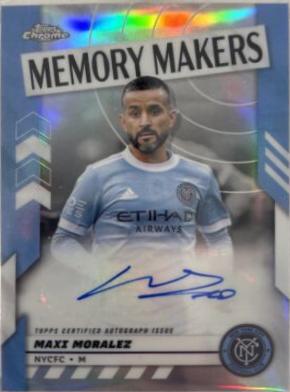 2024 Topps Chrome MLS Memory Makers Autograph Maxi Moralez #MMA-MM card