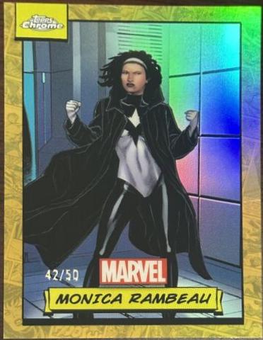 2024 Topps Chrome Monica Rambeau [Gold Refractor] #145 card