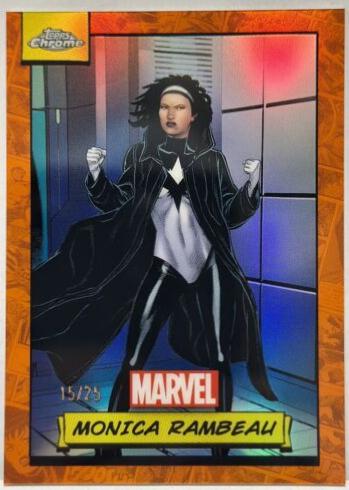2024 Topps Chrome Monica Rambeau [Orange Refractor] #145 card