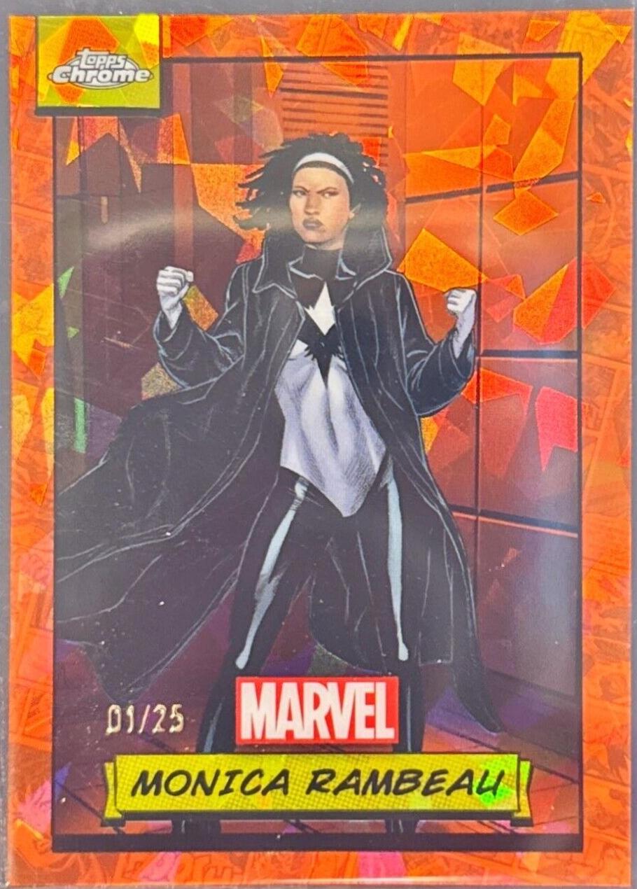 2024 Topps Chrome Monica Rambeau [Orange Sapphire] #145 card
