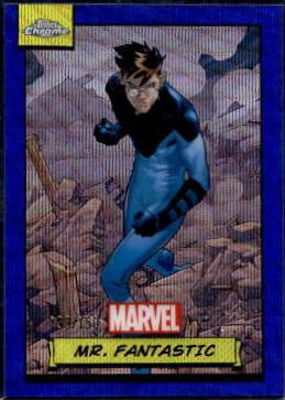 2024 Topps Chrome Mr. Fantastic [Blue Wave] #21 card