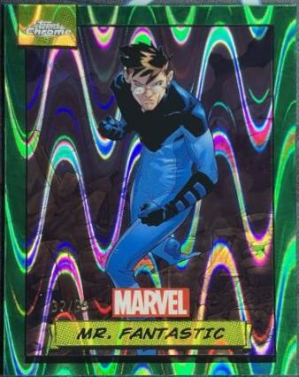 2024 Topps Chrome Mr. Fantastic [Green Gamma Ray Wave] #21 card
