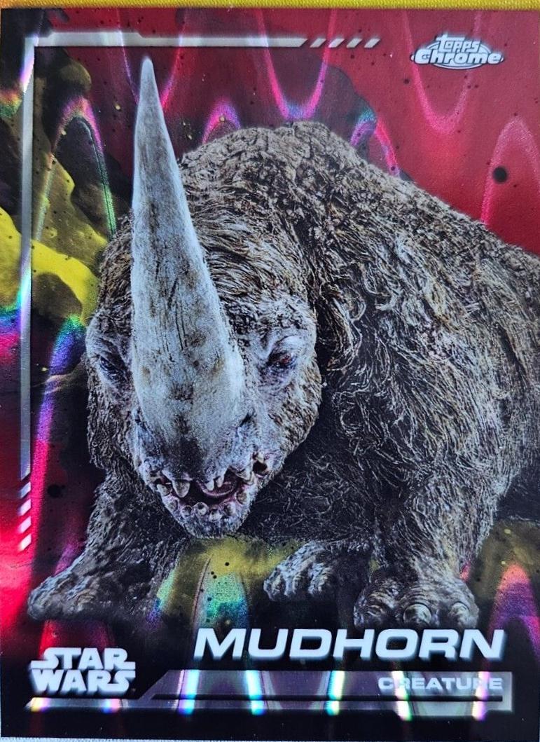 2024 Topps Chrome Mudhorn [Dathomir Red Refractor] #89 card