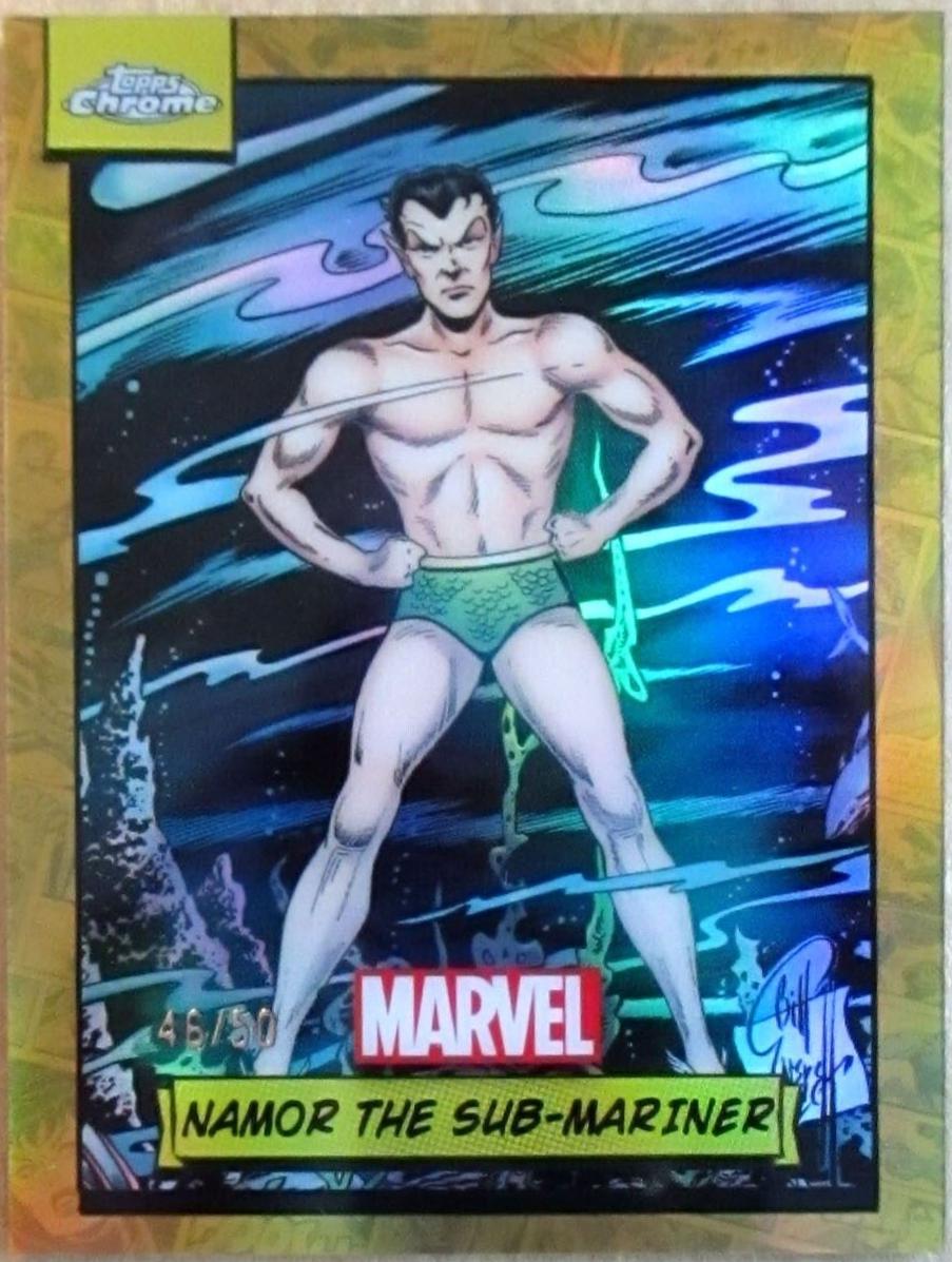 2024 Topps Chrome Namor The Sub-mariner [Gold Refractor] #124 card