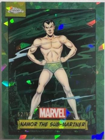 2024 Topps Chrome Namor The Sub-mariner [Green Sapphire] #124 card