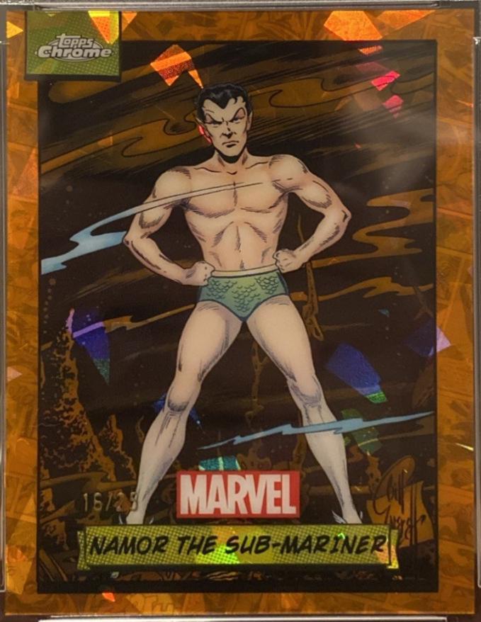 2024 Topps Chrome Namor The Sub-mariner [Orange Sapphire] #124 card
