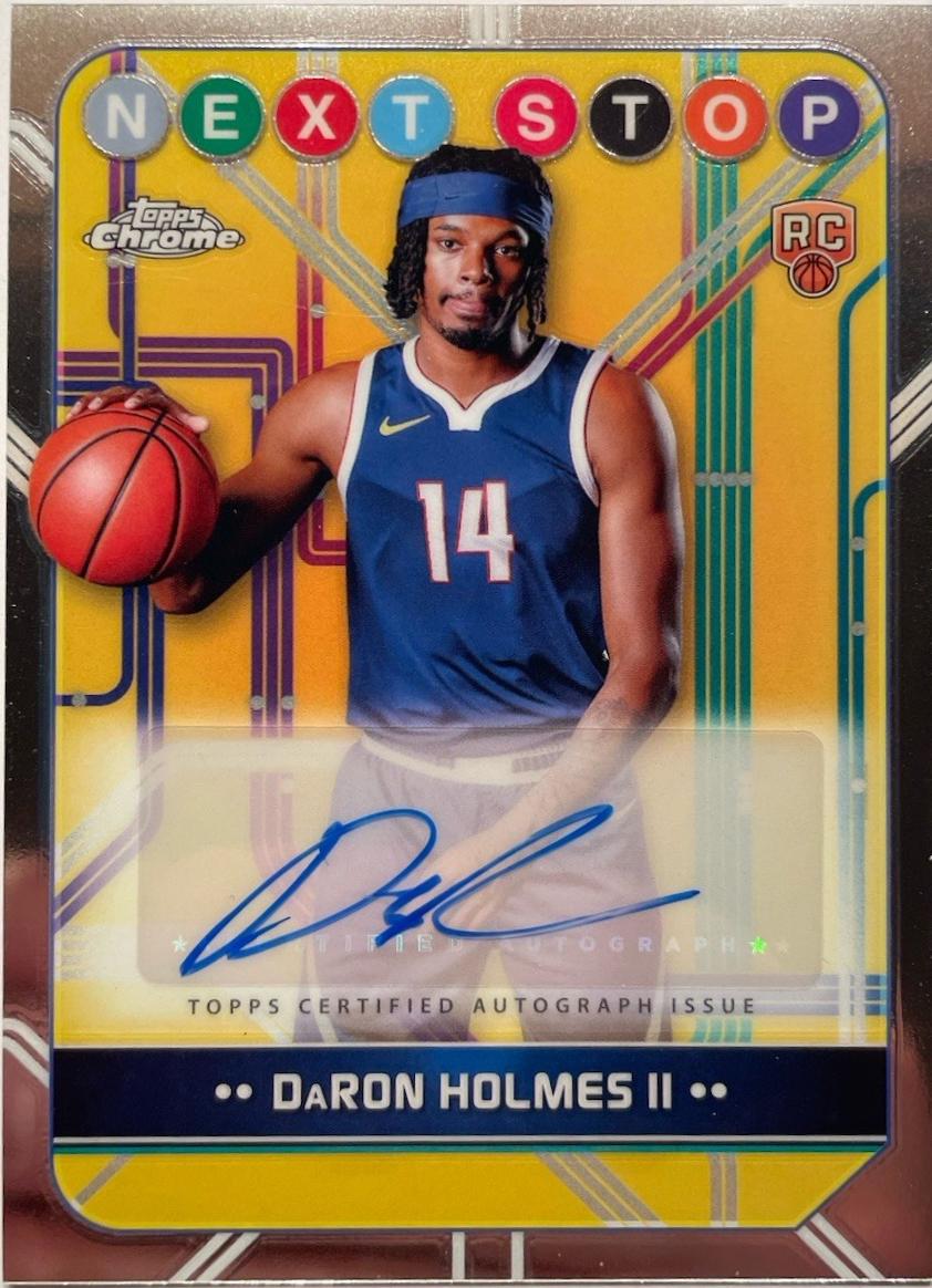 2024 Topps Chrome Next Stop Signature DaRon Holmes II #NSS-DH card