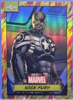 2024 Topps Chrome Nick Fury [Human Torch Refractor] #98 card