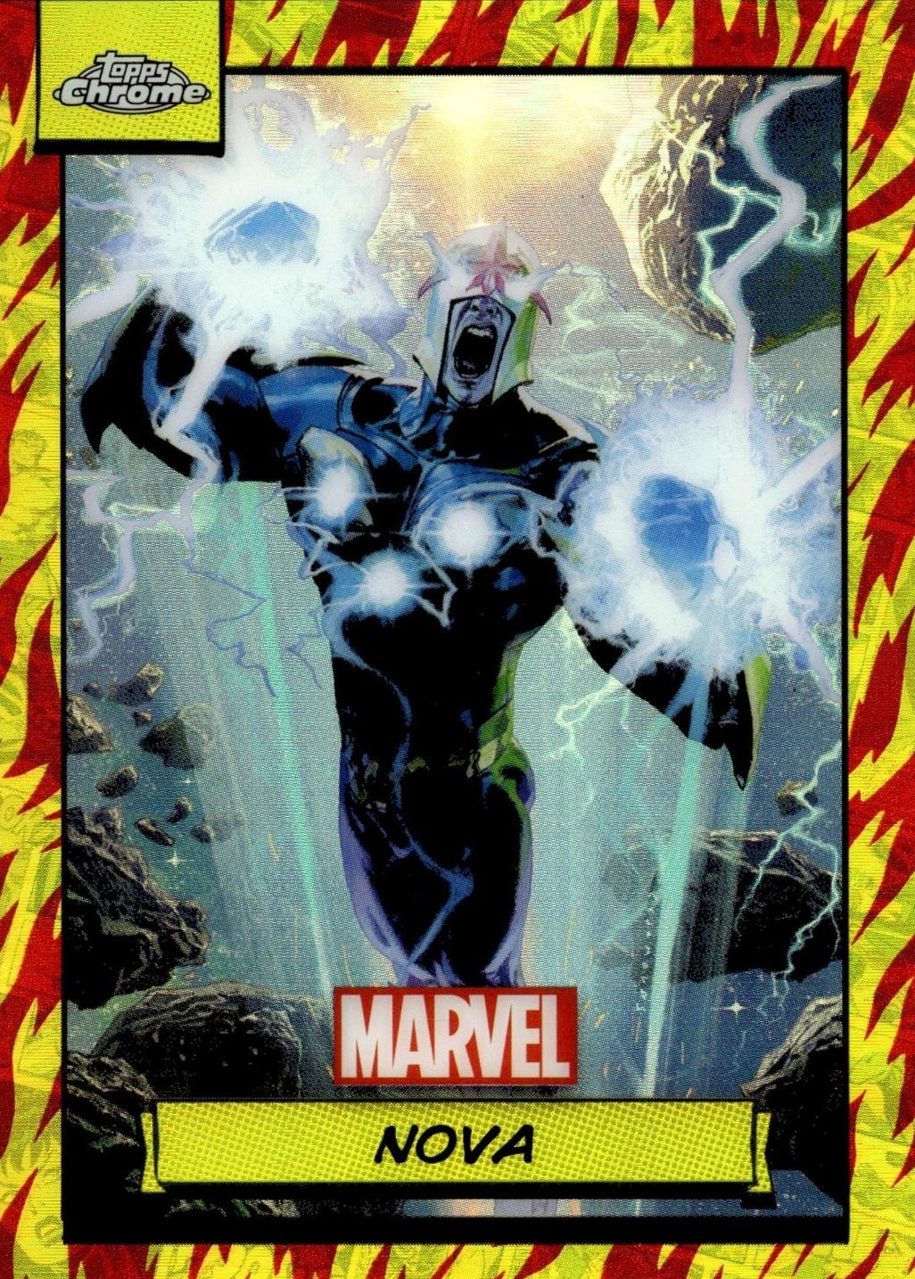 2024 Topps Chrome Nova [Human Torch Refractor] #143 card