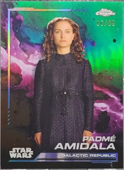 2024 Topps Chrome Padme Amidala [Green Refractor] #130 card