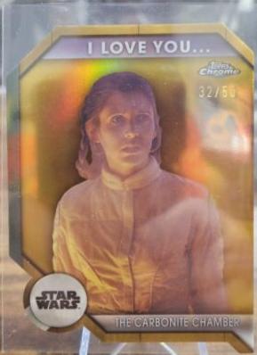 2024 Topps Chrome Princess Leia [Gold Refractor] #69 card