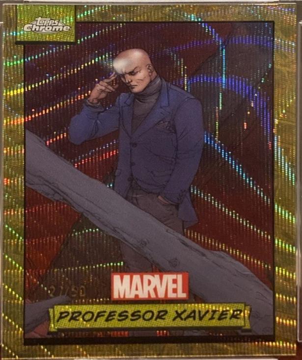 2024 Topps Chrome Professor Xavier [Gold Wave] #149 card