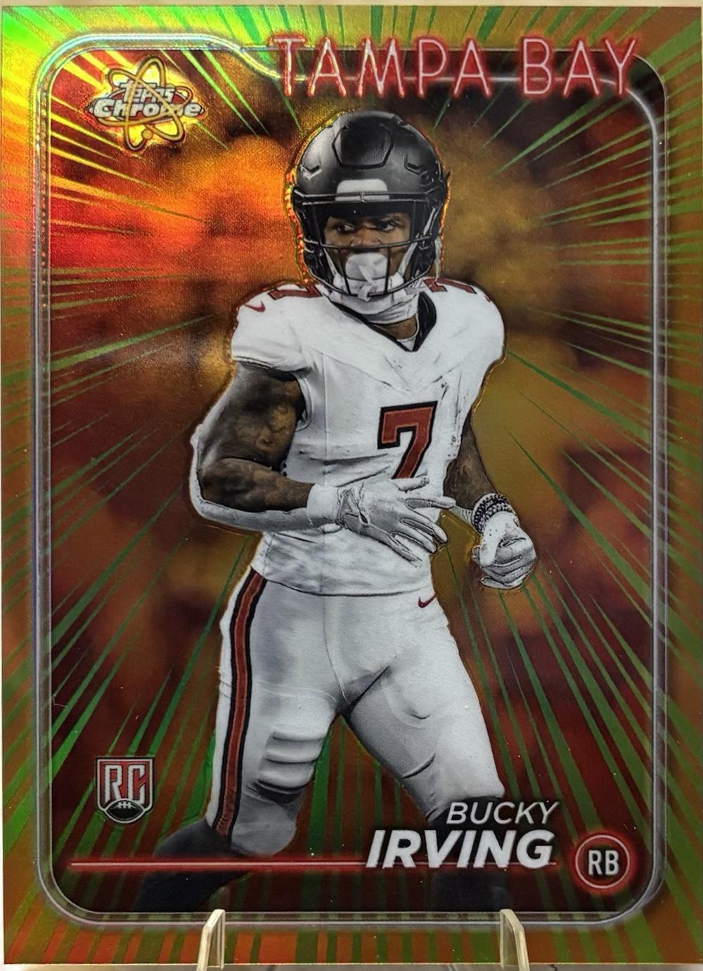 2024 Topps Chrome Radiating Rookie Bucky Irving #RR-19 card