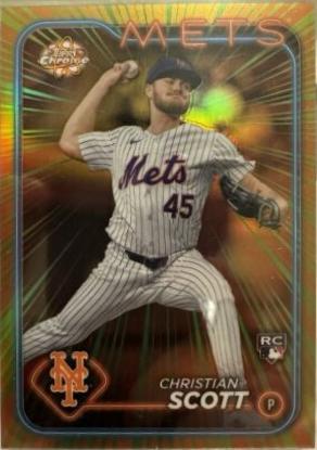 2024 Topps Chrome Radiating Rookies Christian Scott #RR-28 card