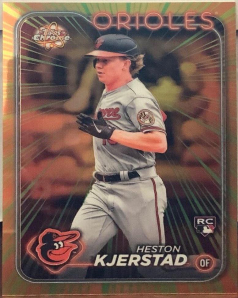 2024 Topps Chrome Radiating Rookies Heston Kjerstad #RR-15 card