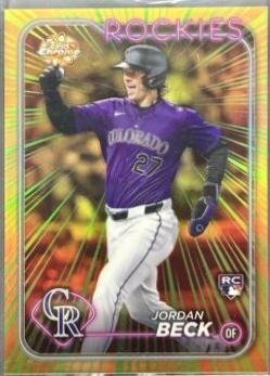 2024 Topps Chrome Radiating Rookies Jordan Beck #RR-29 card