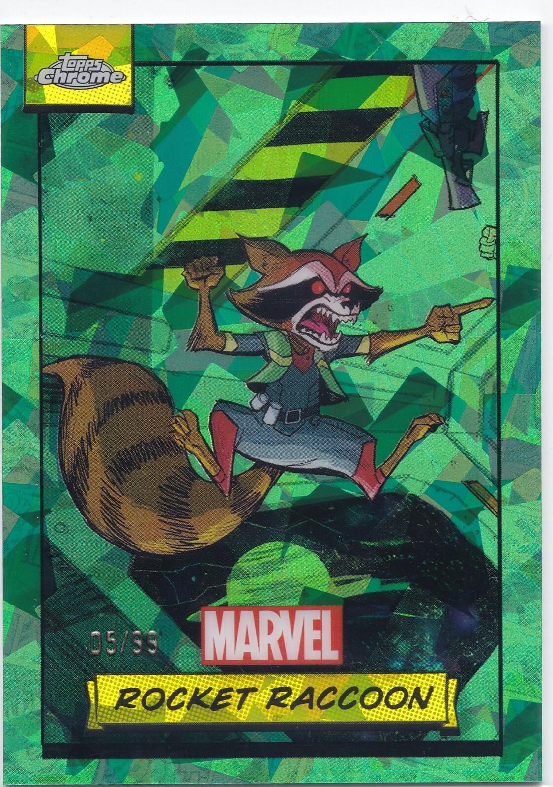 2024 Topps Chrome Rocket Raccoon [Green Sapphire] #33 card