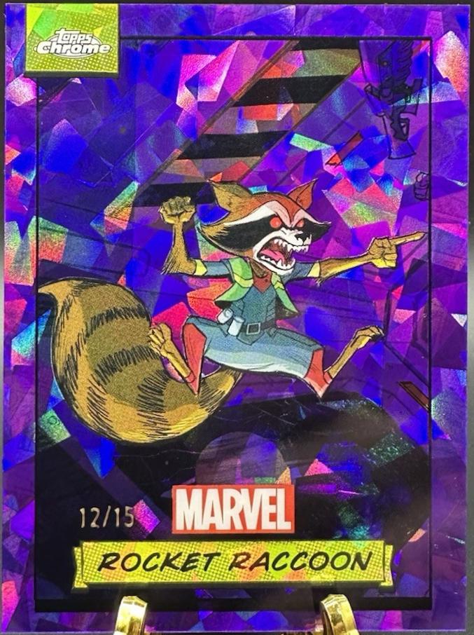 2024 Topps Chrome Rocket Raccoon [Purple Sapphire] #33 card