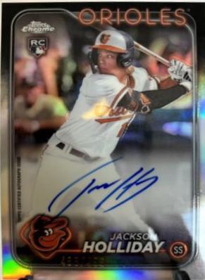 2024 Topps Chrome Rookie Autograph Jackson Holliday [Refractor] #RA-JH card