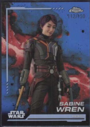 2024 Topps Chrome Sabine Wren [Blue Refractor] #3 card