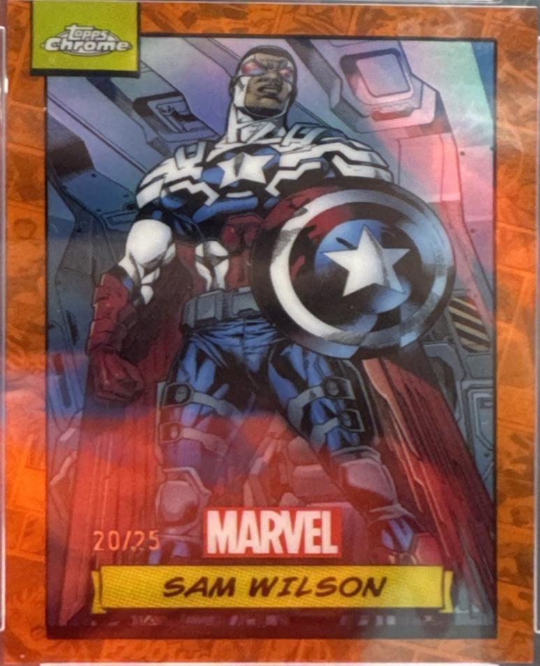 2024 Topps Chrome Sam Wilson [Orange Refractor] #23 card