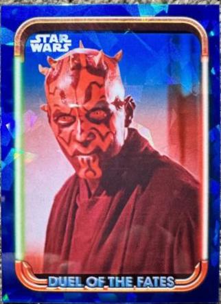 2024 Topps Chrome Sapphire Duel of the Fates The Intimidating Darth Maul #DF-9 card